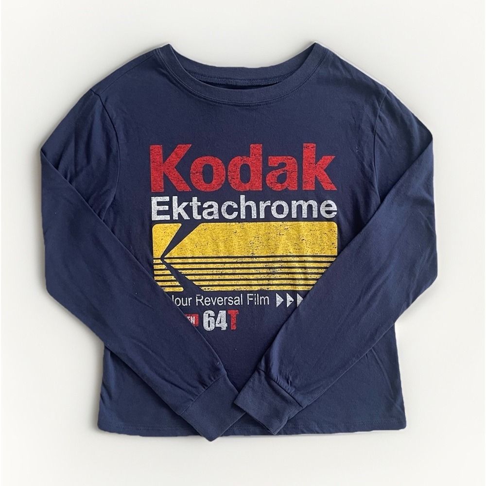 Kodak Photography Graphic Tee Small Navy Classic Urban Streetwear
